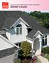 Owens Corning ResidentialComplete Wall Systems. Builder's Guide