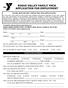 ROGUE VALLEY FAMILY YMCA APPLICATION FOR EMPLOYMENT