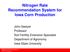 Nitrogen Rate Recommendation System for Iowa Corn Production
