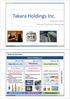 Takara Holdings Inc. February 2013