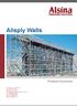 Alisply Walls. Product brochure