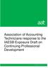 Association of Accounting Technicians response to the IAESB Exposure Draft on Continuing Professional Development