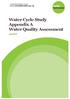 Water Cycle Study Appendix A Water Quality Assessment
