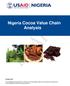 Nigeria Cocoa Value Chain Analysis October 2012