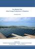 Pre Master Plan Solar Energy Production in Palestine