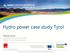 Hydro power case study Tyrol