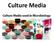 Culture Media. Provide certain environmental conditions, nutrients & energy in order to grow and produce bacteria