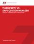 THIRD PARTY VS SAP SOLUTION MANAGER FOR SAP CYBERSECURITY PROTECTION