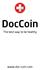 DocCoin. The best way to be healthy.