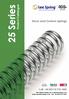 25 Series. Product Catalogue. Stock and Custom Springs. Call: +44 (0) YEARS