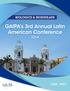 GAfPA s 3rd Annual Latin American Conference