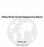 HiSeq Whole Exome Sequencing Report. BGI Co., Ltd.
