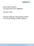 Examiners Report/ Principal Examiner Feedback. January Pearson Edexcel International GCSE In Human Biology (4HB0) Paper 2