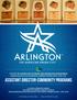 THE CITY OF ARLINGTON (TX) PARKS AND RECREATION DEPARTMENT ANNOUNCES AN OUTSTANDING CAREER OPPORTUNITY FOR THE: