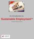 Sustainable Employment