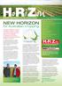 New horizon. for Australian cropping CONTENTS. Australia s High Rainfall Zone: the new grain Horizon ISSUE 1, SEPTEMBER 2010