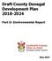 Draft County Donegal Development Plan Part D: Environmental Report