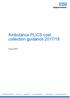 Ambulance PLICS cost collection guidance 2017/18