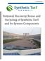 Removal, Recovery, Reuse and Recycling of Synthetic Turf and Its System Components