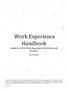 Work Experience Handbook