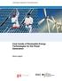 Technology Cooperation in the Energy Sector. Cost trends of Renewable Energy Technologies for the Power Generation. Short report