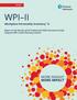 WPI II. Workplace Personality Inventory -II. Report on the Results of the Professional Skills Assessment Study: Using the WPI II with Pharmacy Schools