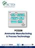 PCE238 Ammonia Manufacturing & Process Technology