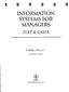 INFORMATION SYSTEMS FOR MANAGERS