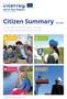 Citizen Summary Thinking Growth Eco-innovation Green transport Sustainable NSR and mobility
