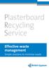 Plasterboard Recycling Service