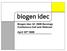 Biogen Idec Q Earnings Conference Call and Webcast. April 23 rd 2008