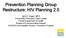 Prevention Planning Group Restructure: HIV Planning 2.0