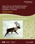 Action Plan for the Woodland Caribou (Rangifer tarandus caribou), Boreal Population, in Canada Federal Actions. Woodland Caribou, Boreal population