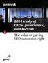 2014 study of CEOs, governance, and success The value of getting CEO succession right