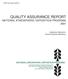 QUALITY ASSURANCE REPORT NATIONAL ATMOSPHERIC DEPOSITION PROGRAM,, 2001