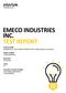 EMECO INDUSTRIES INC. TEST REPORT