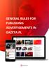 GENERAL RULES FOR PUBLISHING ADVERTISEMENTS IN GAZETA.PL