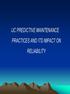 Indo Jordan Chemical Co IJC PREDICTIVE MAINTENANCE PRACTICES AND ITS IMPACT ON RELIABILITY