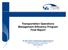 Transportation Operations Management Efficiency Program Final Report