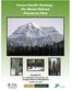 Forest Health Strategy for Mount Robson Provincial Park Update July Table of Contents