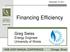 November 19, Financing Efficiency. Greg Swiss Energy Engineer University of Illinois