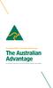 Australian Made, Australian Grown Logo The Australian Advantage