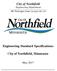 City of Northfield Engineering Department