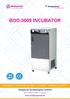 BOD-3009 INCUBATOR EPC / PRODUCTS / APPLICATION / SOFTWARE / ACCESSORIES / CONSUMABLES / SERVICES. Analytical Technologies Limited