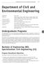 Department of Civil and Environmental Engineering