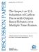 DISCUSSION PAPER. The Impact on U.S. Industries of Carbon Prices with Output- Based Rebates over Multiple Time Frames