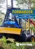 FORWARDER. forestry machines for intelligent forest management