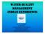 water quality management indian experience