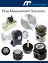 Flow Measurement Solutions