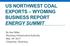 US NORTHWEST COAL EXPORTS WYOMING BUSINESS REPORT ENERGY SUMMIT. By Ken Miller Wyoming Infrastructure Authority May 18 th 2017 Cheyenne, Wyoming